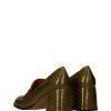 Calzado ANGEL ALARCON | Mocasin Retro Tacon Piel Efecto Charol Verde