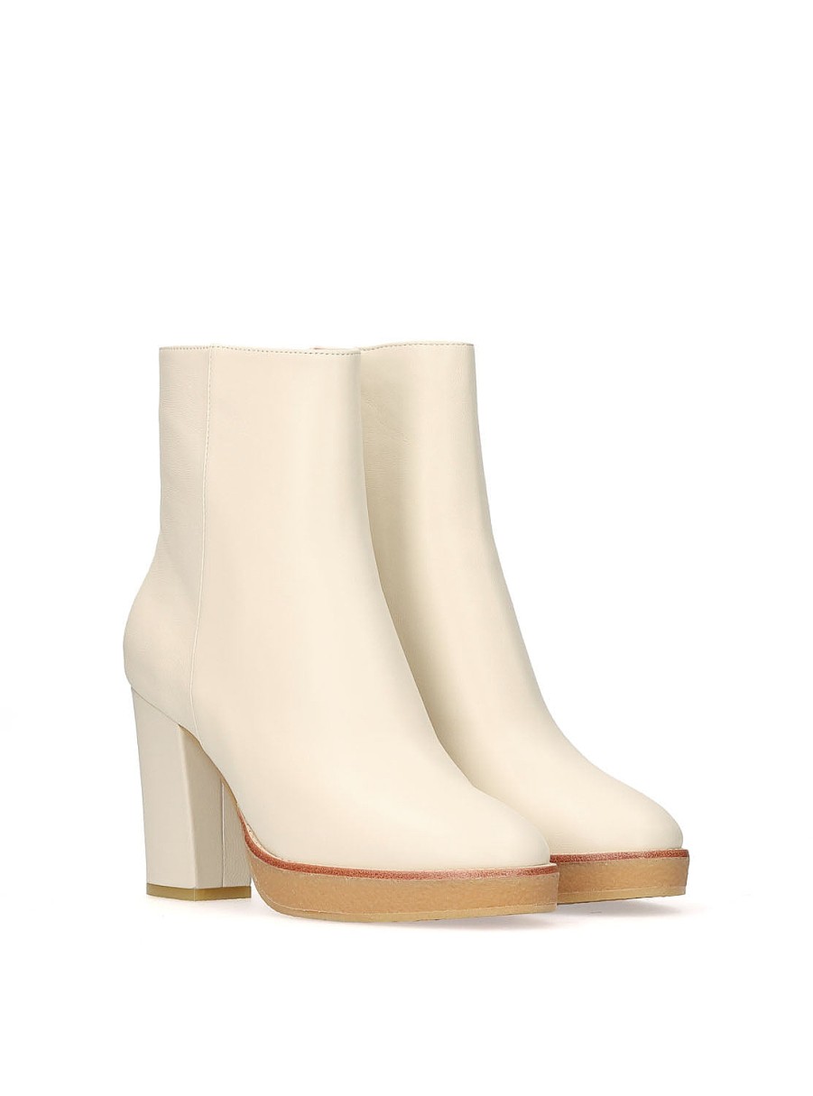 Calzado LOLA CRUZ | Botin Piel Off White